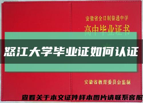 怒江大学毕业证如何认证缩略图
