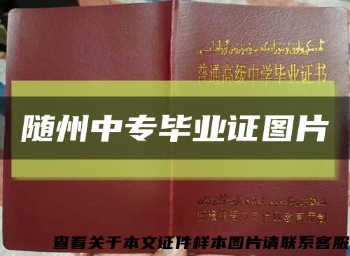 随州中专毕业证图片缩略图