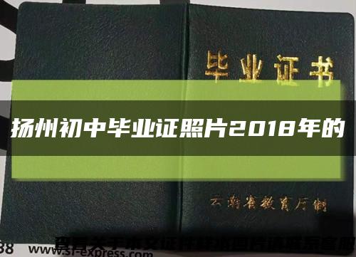 扬州初中毕业证照片2018年的缩略图