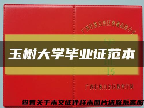 玉树大学毕业证范本缩略图