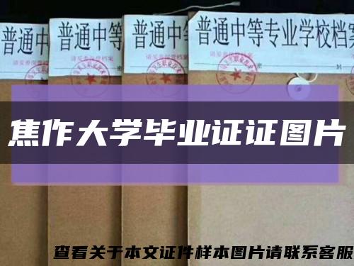 焦作大学毕业证证图片缩略图