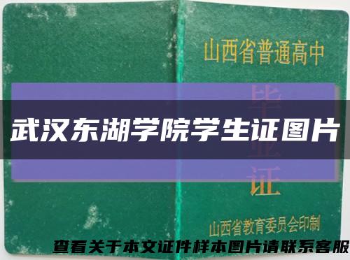 武汉东湖学院学生证图片缩略图