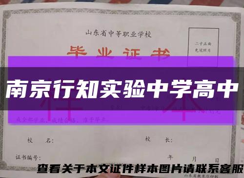 南京行知实验中学高中缩略图