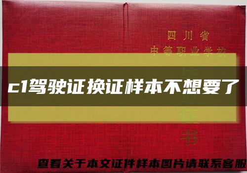 c1驾驶证换证样本不想要了缩略图