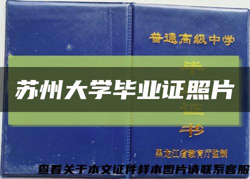 苏州大学毕业证照片缩略图