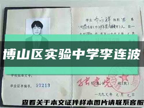 博山区实验中学李连波缩略图