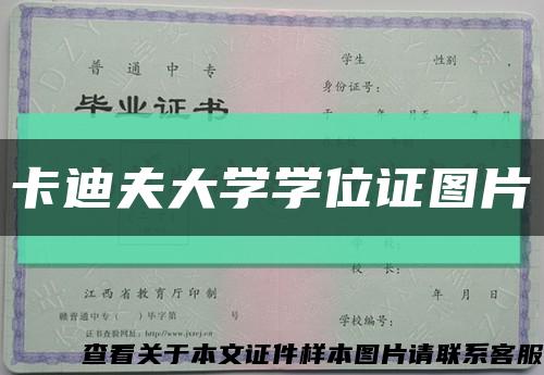 卡迪夫大学学位证图片缩略图