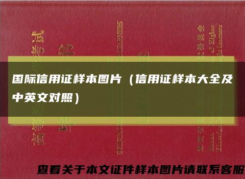 国际信用证样本图片（信用证样本大全及中英文对照）缩略图
