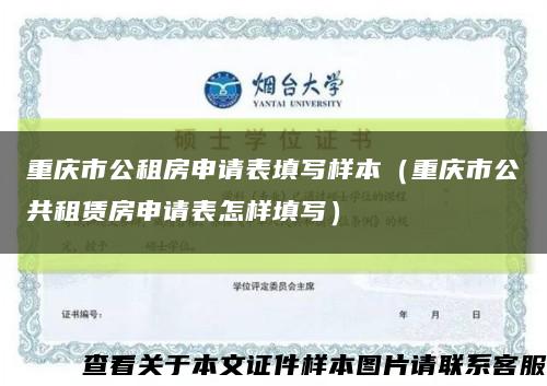 重庆市公租房申请表填写样本（重庆市公共租赁房申请表怎样填写）缩略图