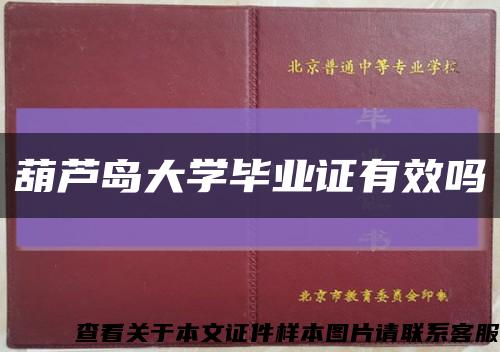 葫芦岛大学毕业证有效吗缩略图