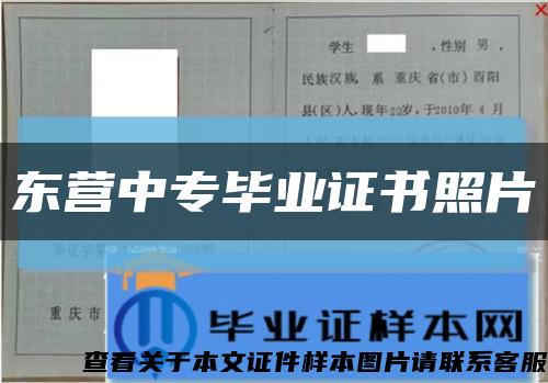 东营中专毕业证书照片缩略图