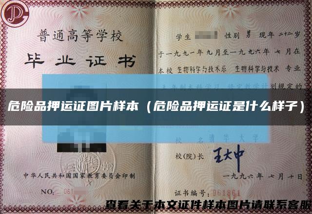 危险品押运证图片样本（危险品押运证是什么样子）缩略图