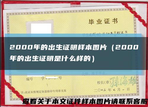 2000年的出生证明样本图片（2000年的出生证明是什么样的）缩略图