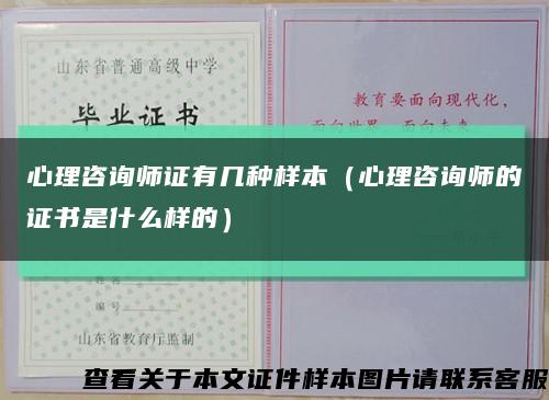 心理咨询师证有几种样本（心理咨询师的证书是什么样的）缩略图