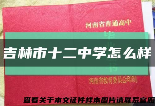 吉林市十二中学怎么样缩略图