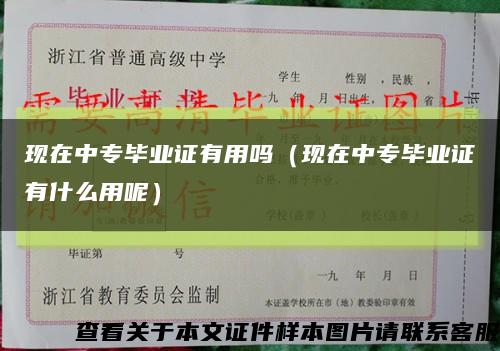 现在中专毕业证有用吗（现在中专毕业证有什么用呢）缩略图