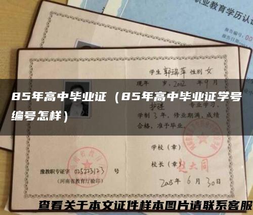 85年高中毕业证（85年高中毕业证学号编号怎样）缩略图