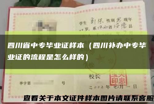四川省中专毕业证样本（四川补办中专毕业证的流程是怎么样的）缩略图