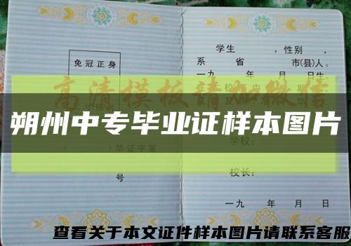 朔州中专毕业证样本图片缩略图