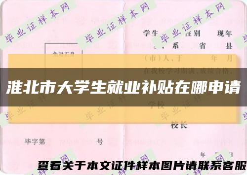 淮北市大学生就业补贴在哪申请缩略图