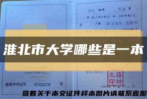 淮北市大学哪些是一本缩略图