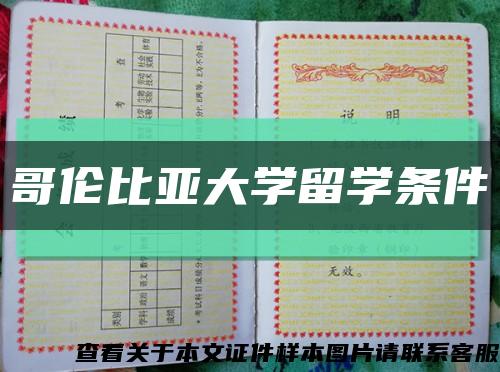 哥伦比亚大学留学条件缩略图