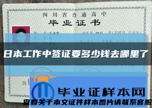 日本工作中签证要多少钱去哪里了缩略图