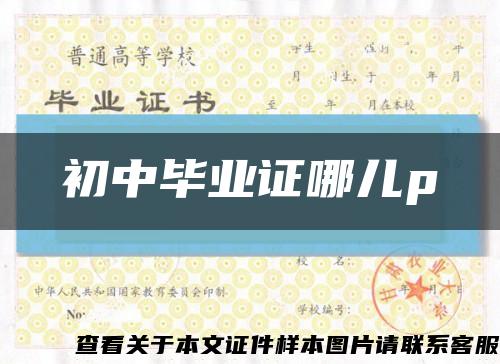 初中毕业证哪儿p缩略图