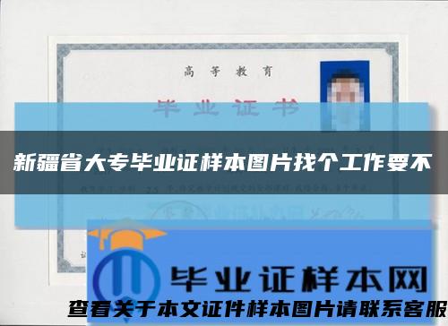 新疆省大专毕业证样本图片找个工作要不缩略图