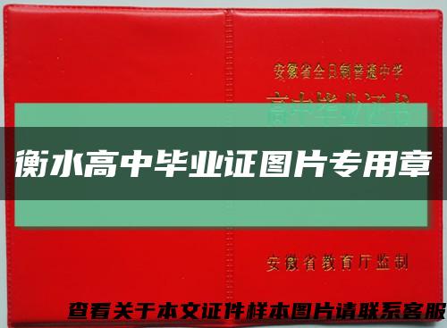 衡水高中毕业证图片专用章缩略图