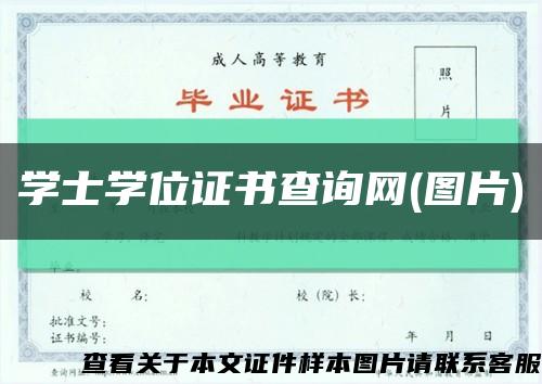 学士学位证书查询网(图片)缩略图