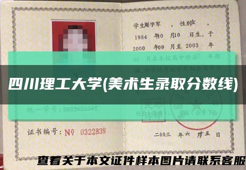 四川理工大学(美术生录取分数线)缩略图
