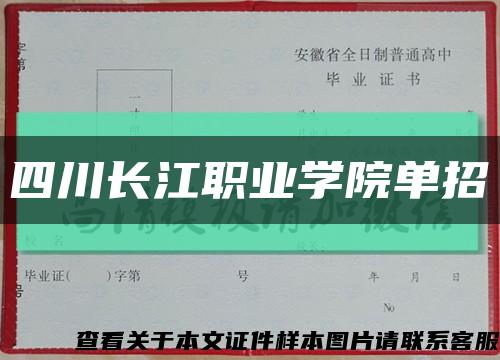 四川长江职业学院单招缩略图