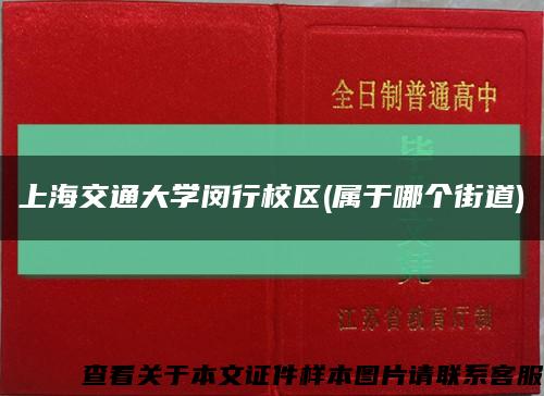 上海交通大学闵行校区(属于哪个街道)缩略图