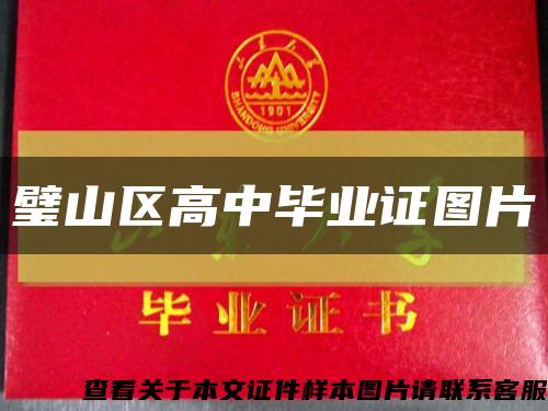 璧山区高中毕业证图片缩略图