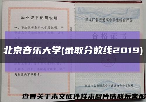 北京音乐大学(录取分数线2019)缩略图