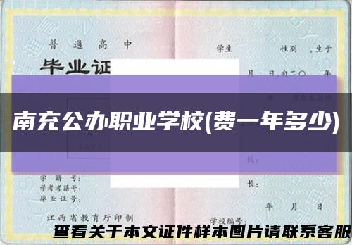 南充公办职业学校(费一年多少)缩略图