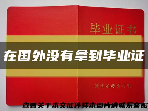 在国外没有拿到毕业证缩略图