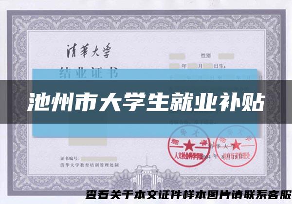 池州市大学生就业补贴缩略图