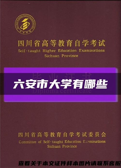 六安市大学有哪些缩略图