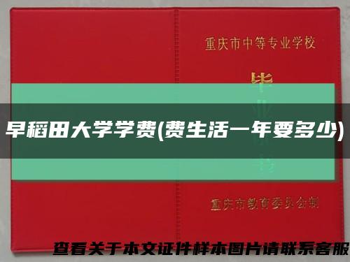 早稻田大学学费(费生活一年要多少)缩略图