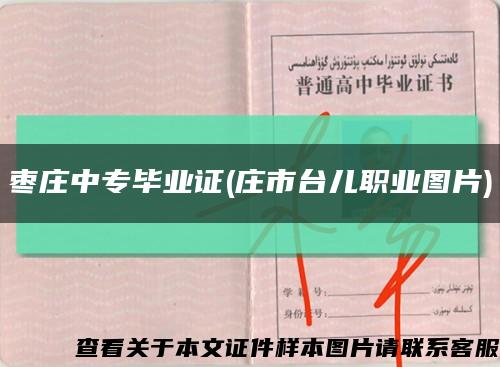 枣庄中专毕业证(庄市台儿职业图片)缩略图