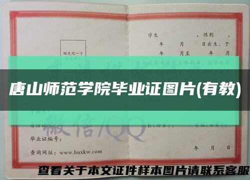 唐山师范学院毕业证图片(有教)缩略图