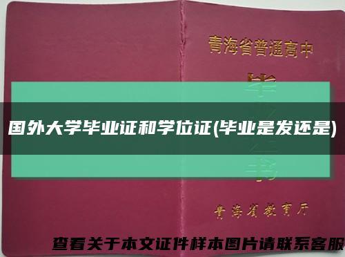 国外大学毕业证和学位证(毕业是发还是)缩略图