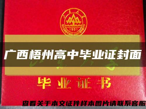 广西梧州高中毕业证封面缩略图