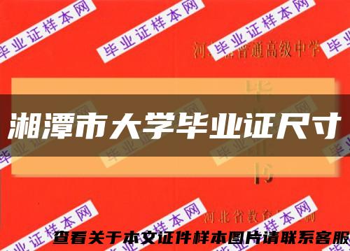 湘潭市大学毕业证尺寸缩略图