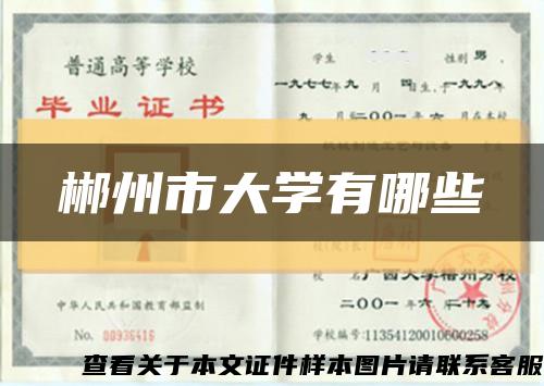 郴州市大学有哪些缩略图