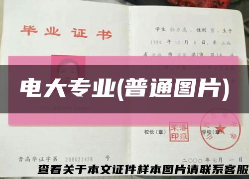 电大专业(普通图片)缩略图