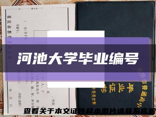 河池大学毕业编号缩略图