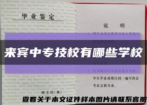 来宾中专技校有哪些学校缩略图